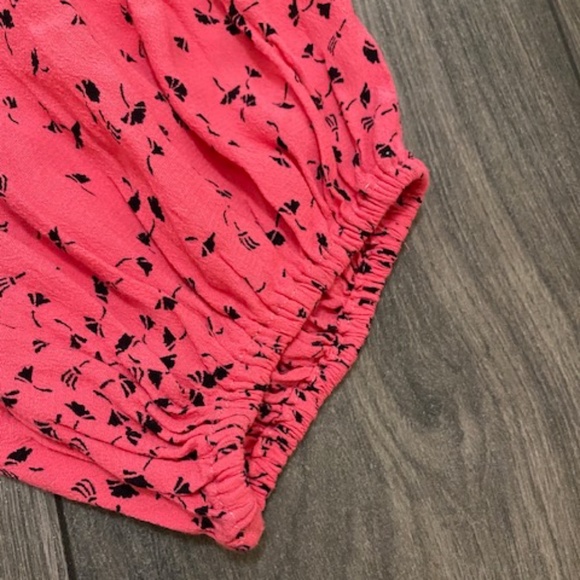 🩷GANNI Barra Hot Pink Crepe Wrap Balloon Sleeve Blouse Size EU 34 / US 2 - Picture 6 of 11